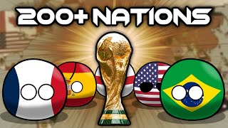 The World Cup but with Every Country  200 NATIONS  Countryballs [upl. by Anoblav]