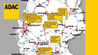 Baustellen auf Deutschlands Autobahnen I ADAC 2018 [upl. by Ikoek]