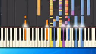 Urban Cookie Collective  The Key ge Piano Tutorial Synthesia [upl. by Dredi]