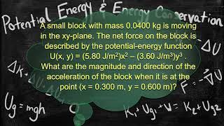 Physics Problem  Conservation of Energy  CalculusBased Energy Conservation Problem Example 3 [upl. by Lleral782]