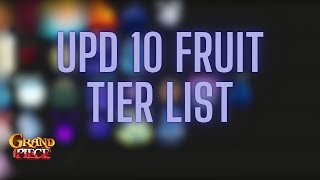 GPO The Only GPO UPD 10 Fruit Tier List Youll Need [upl. by Arza]