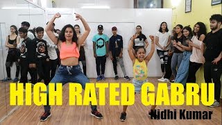 High Rated Gabru  Guru Randhawa  Nawabzaade  Bollywood Dance  Nidhi Kumar Choreography [upl. by Lombardy493]