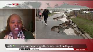 Riverlands Dam wall burst causes flooding Prof Hope MagidimishaChipungu weighs in [upl. by Rosmunda30]