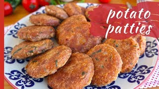 Easy Mashed POTATO PATTIES [upl. by Theobald682]