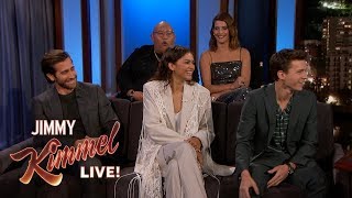 SpiderMan Cast on Spoilers amp Avengers Endgame [upl. by Aenil]