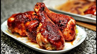 Easy Oven Baked BBQ Chicken  Barbecue Sauce Recipe  Baked Chicken Recipe [upl. by Leivad]