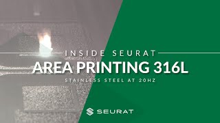 Area Printing 316L Stainless Steel at 20Hz [upl. by Riggins]