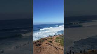 Praia do Norte Surfing 🏄‍♂️ Nazare Portugal 🇵🇹 [upl. by Onaicnop859]