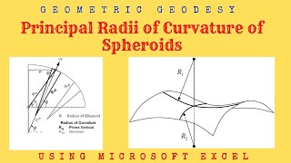 Principal Radii of Curvature of Spheroids  Radius of Prime Vertical N  Radius of Meridian M [upl. by Finstad]