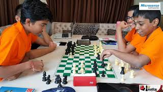 Gukesh vs Pragg  Friendly bullet at Kramnik Microsense India Chess Program [upl. by Lebaron]