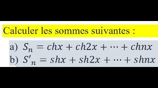 Fonctions hyperboliques Bijection réciproque Travaux dirigés [upl. by Llerrehs]