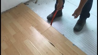 CÓMO QUITAR PISO LAMINADO  HOW TO REMOVE LAMINATE FLOOR [upl. by Balling]