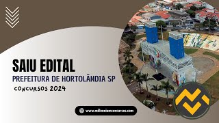 Apostila PREFEITURA DE HORTOLÂNDIA SP 2024 Monitor Social [upl. by Deeanne]