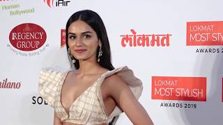 Manushi Chhillar at Lokmat Most Stylish Awards 2019 [upl. by Mayda]