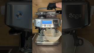 Descale SageBaristaPro sagebaristapro cleanwithme coffeeaddict asmr espressomachine barista [upl. by Notaes]