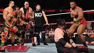 Demon Kane vs Seth Rollins – Lumberjack Match Raw – 12 Oktober 2015 [upl. by Eastlake]