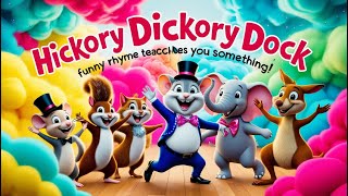 Hickory Dickory Dock Funny Rhyme Teaches You Something CuteCuddlesimran [upl. by Nagud463]