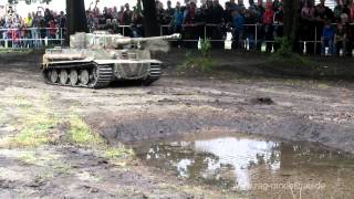 Tiger 14 Rag Modellbau Stahl auf der Heide Munster 2014 [upl. by Armat694]