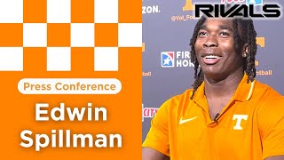 Tennessee freshman LB Edwin Spillman reacts to first fall camp with Vols [upl. by Otha]