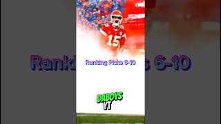 Ranking NFL Draft Picks 610 football draft edit hailmary [upl. by Sinnard]