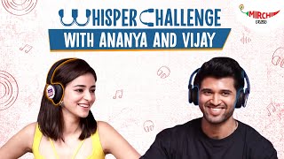 Vijay Deverakonda amp Ananya Panday play WHISPER CHALLENGE 😂  Gaurav [upl. by Lorenza]