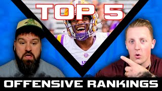 2024 NFL Draft Offensive Positional Rankings  The Draft Rankings Podcast [upl. by Warrenne452]