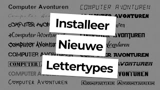 Nieuwe Lettertypes toevoegen aan Powerpoint en Word [upl. by Chrysa307]