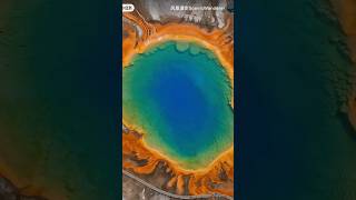 Yellowstone Park in United States 🇺🇸  Large Prism Colour Spring  Masterpiece of Natureshorts [upl. by Iramo]