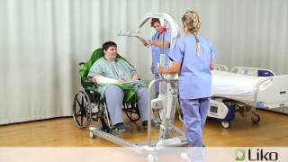 HillRom  Liko® Lifts amp Slings  Transfer from Chair to Bed Bariatric [upl. by Lannie155]