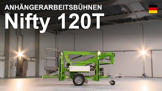 Nifty 120T Produktvideo  Anhängerarbeitsbühnen von Niftylift [upl. by Clare]