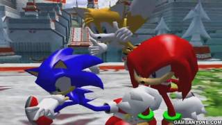 Sonic Heroes  PS2  Part 02  Team Sonic Ocean Palace  Chaos Emerald 1  Egg Fleet [upl. by Porty]