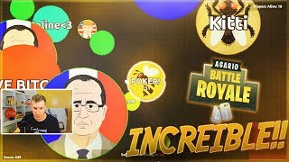 HACIENDO LO IMPOSIBLE  INCREIBLE FINAL EN AGARIO BATTLE ROYALE [upl. by Southworth]