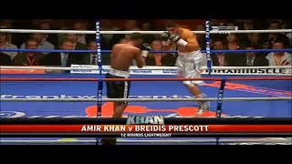 Amir Khan vs Breidis Prescott WBO INTER CONTINENTAL LIGHTWEIGHT TITLE┃SHANNONS GYM [upl. by Neveda]