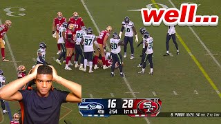 WE MIGHT BE DONE Seahawks vs 49ers Game  NFL 2023 Week 14 REACTION [upl. by Ev]