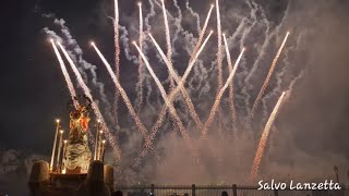 PALERMO  SPETTACOLO PIROMUSICALE AL CASTELLO DELLA ZISA  MARIA DELLE GRAZIE 4K 20102024 [upl. by Eanil666]