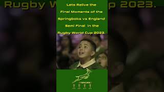 Lets Relive the Final Moments of the Springboks vs England Semi Final Rugby World Cup 2023 [upl. by Anwad]