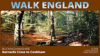 WALK ENGLAND Gerrards Cross to Cookham Timelapse swcwalks book1 walk40 [upl. by Repohtsirhc]