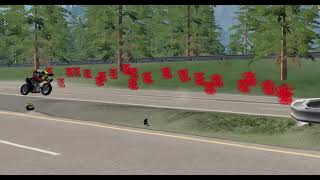 Mod Motorcycle Crashes 349  BeamNGdrive [upl. by Odlawso640]