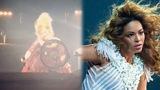 Adele IMPERSONATES Beyonce amp Scolds Security Guard At Concert For Yelling At Fans [upl. by Eldnar662]