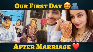 Our First Day 😍🫂 After Marriage ❤️  Pyaare Supu [upl. by Fielding]