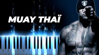 BOOBA  Muay Thaï  piano karaoke instrumental cover [upl. by Yxel]