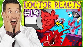 ER Doctor REACTS to Happy Tree Friends Injuries 14 [upl. by Domenech]