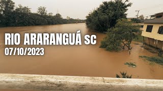 SITUAÇÃO do RIO Araranguá por conta da CHUVA que não PARA [upl. by Thorne]