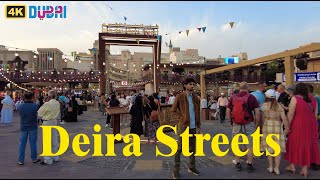 Deira Dubai Streets  Evening Walking Tour  25 Feb 2024 [upl. by Georgy]