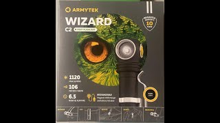 ARMYTEK WIZARD C2 MULTI FLASHLIGHT [upl. by Yrrehs669]