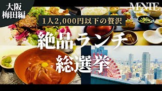 【3選】1人2000円以下の贅沢。絶品ランチ総選挙【大阪梅田編】 [upl. by Fernand]