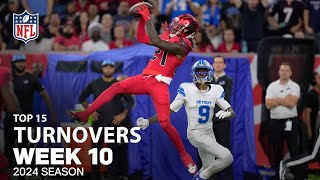 TOP 15 TURNOVERS From Week 10  NFL 2024 Season [upl. by Keifer]