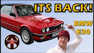 17 year BMW Restoration e30 Cabriolet PreDelivery Inspection [upl. by Sinai]