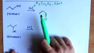 Oxidation of Alcohols Primary Secondary and Tertiary [upl. by Alberik378]