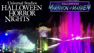 Marathon of Mayhem Lagoon Show at Halloween Horror Nights 29 [upl. by Ardnassak]